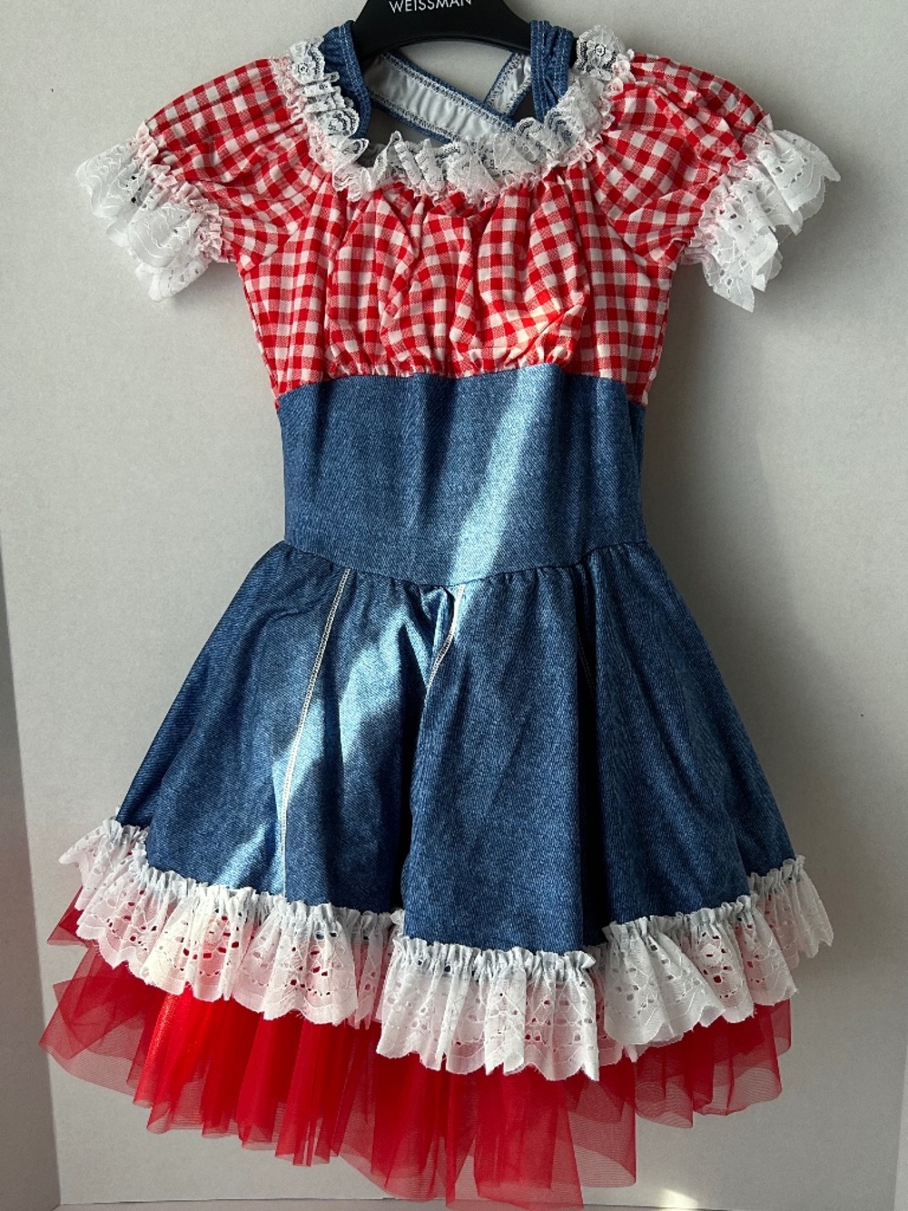 NEW! Art Stone/The Competitor Dance Costume "Party in the USA' Size: MC